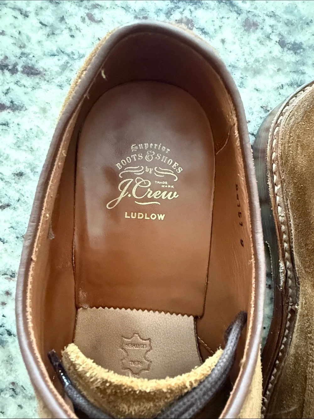 J. Crew size 8 men’s Ludlow dress shoes in Brown Suede